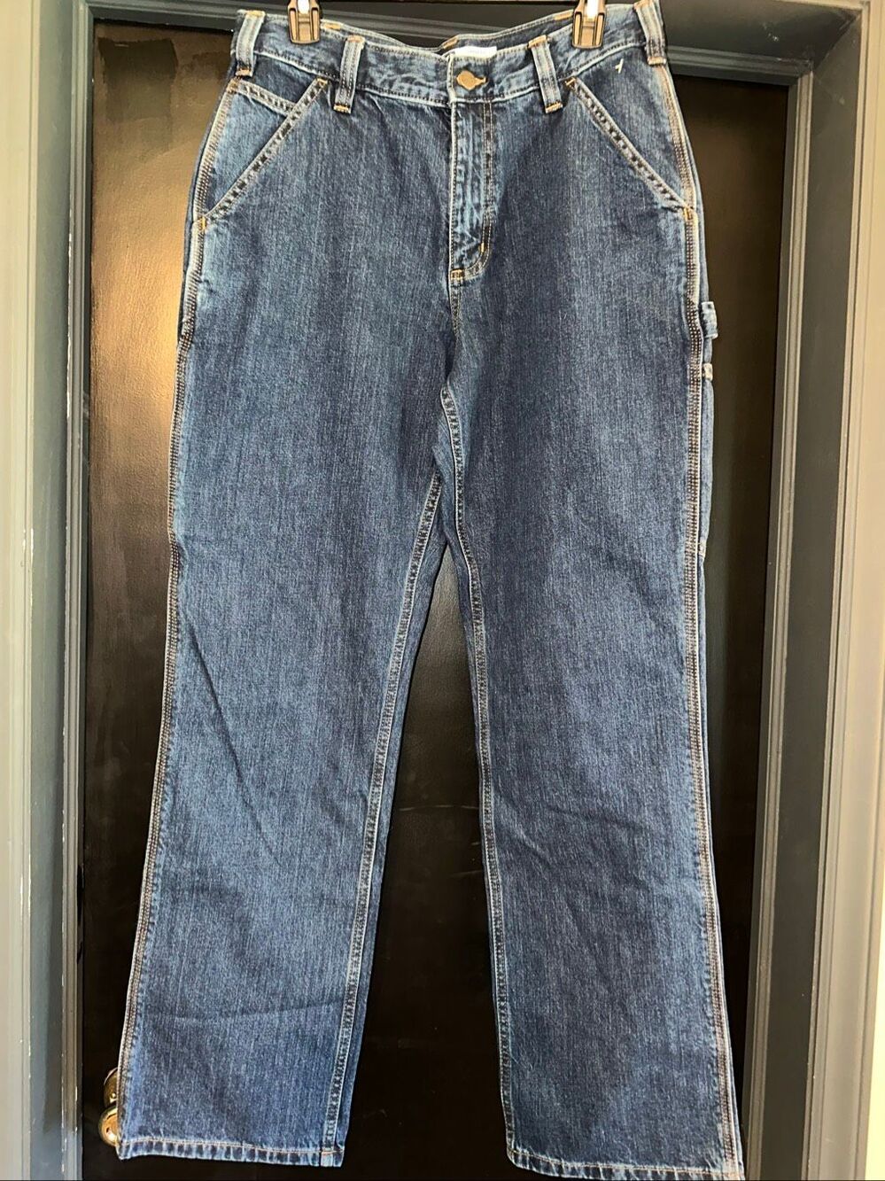 Carhartt Mens Loose Fit Utility Jeans medium Wash Denim BD4941-M 30 x 32 NWT